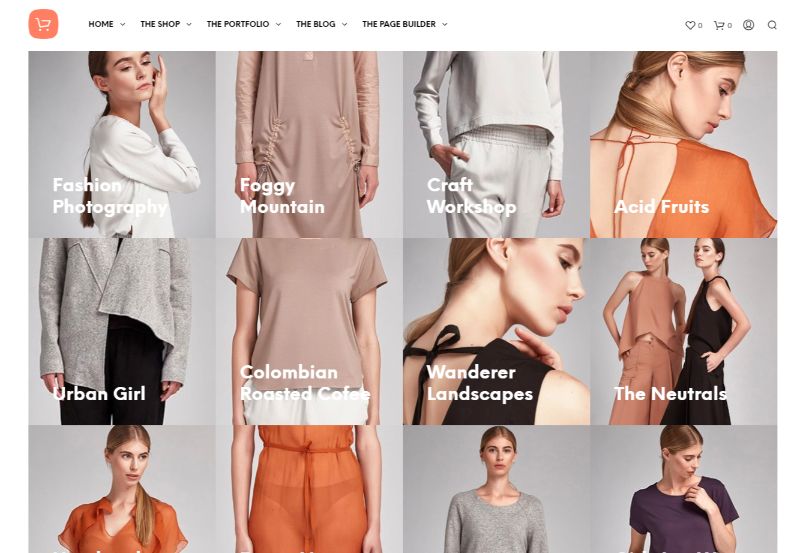 ShopKeeper Four Columns WordPress Teması