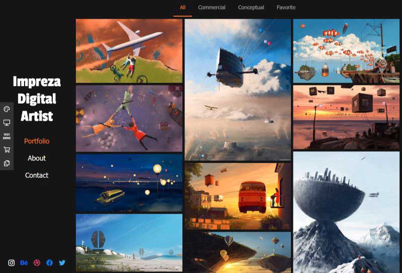 Impreza-en iyi-dört sütun-wordpress-teması