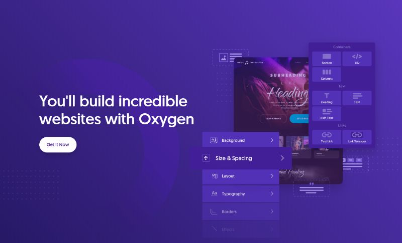 산소 WordPress 페이지 빌더