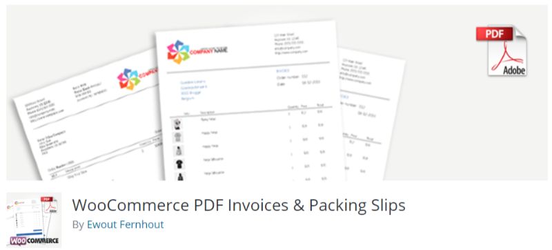 WooCommerce PDF 請求書 梱包伝票