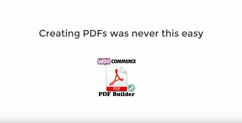 WooCommerce PDF ビルダー プラグイン