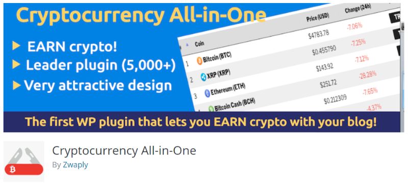 ปลั๊กอิน WordPress All-in-One ของ Cryptocurrency