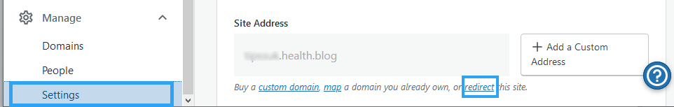 WordPress.com を WordPress にリダイレクトする