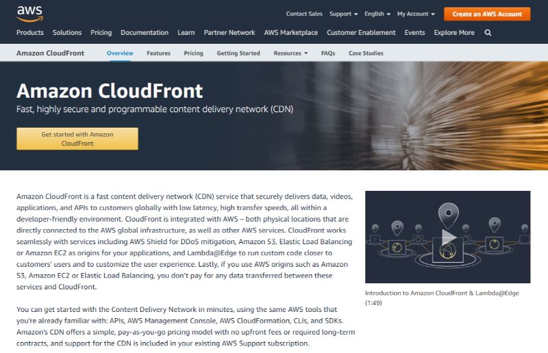 บริการ CDN ฟรีของ Amazon CloudFront