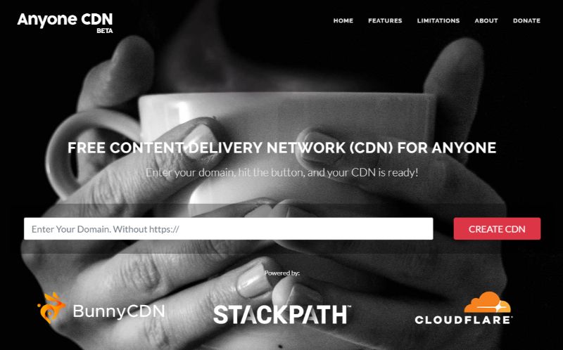 AnyCDN บริการ CDN ฟรีสำหรับ WordPress