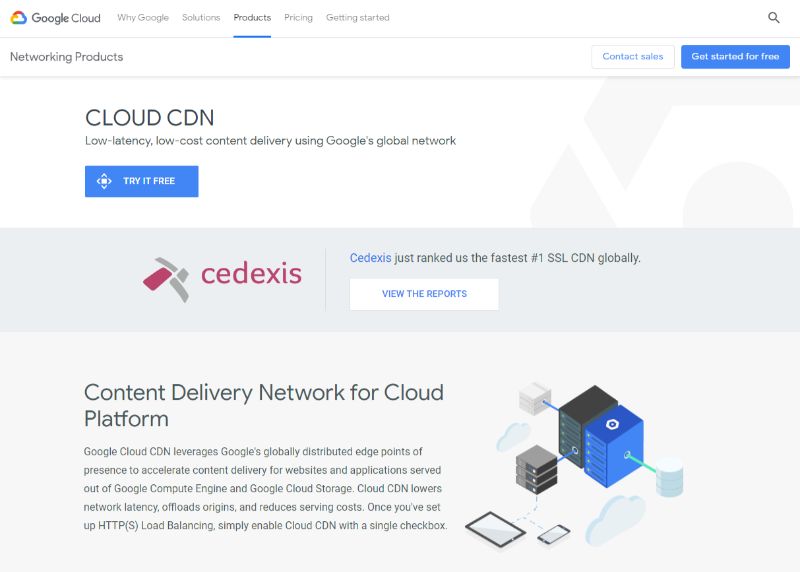 ฟรี Google Cloud CDN สำหรับ WordPress