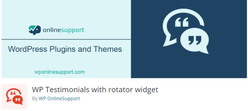 คำรับรอง WP พร้อม Rotator Widget