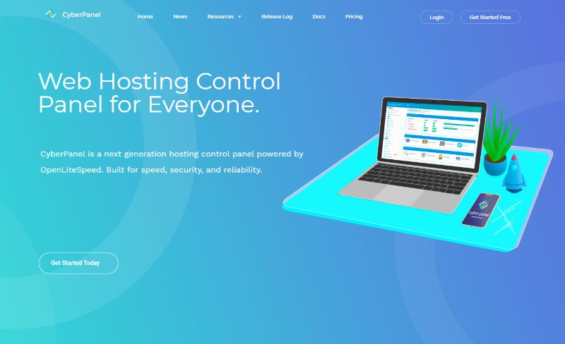 Panel de control de alojamiento web CyberPanel