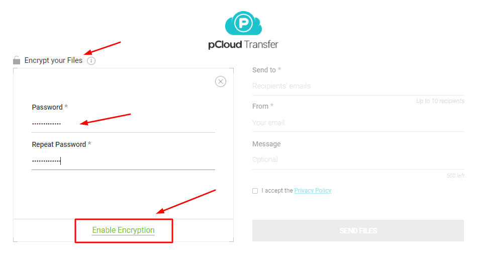 pCloud Verschlüsseln Sie Ihre Dateien