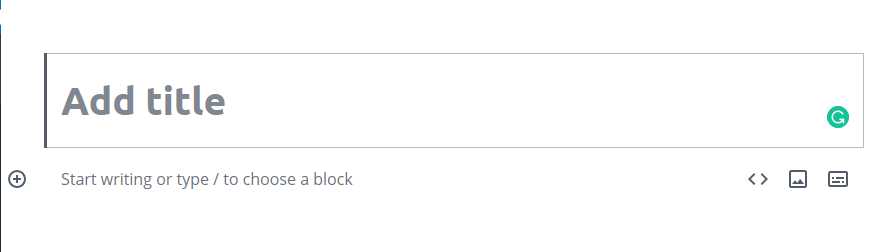 ブロックへの書き込みを開始する