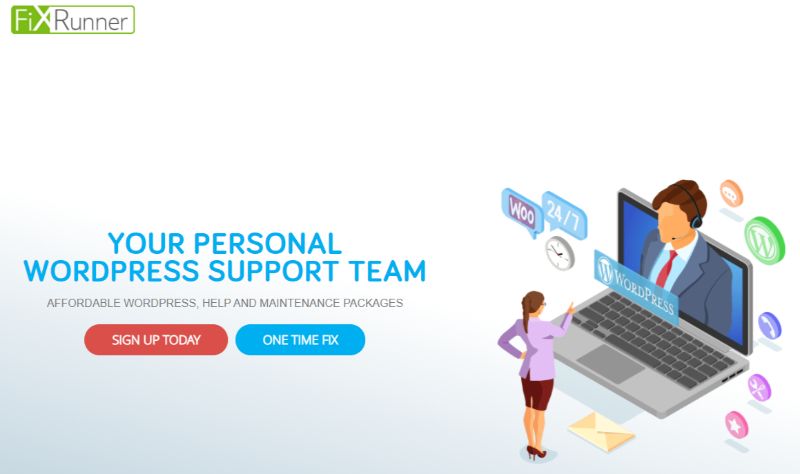 FixRunner Wsparcie WordPress Usługi konserwacyjne