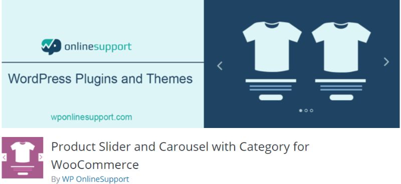 Deslizador y carrusel de productos WP OnlineSupport