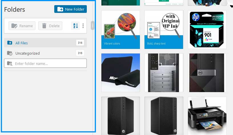 مكتبة وسائط FileBird