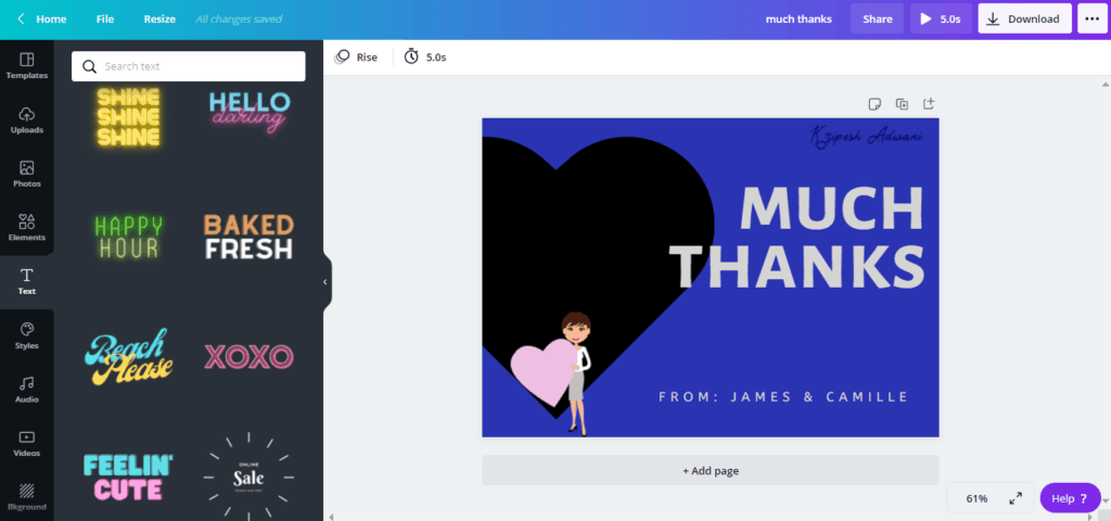 Шаблоны шрифтов Canva