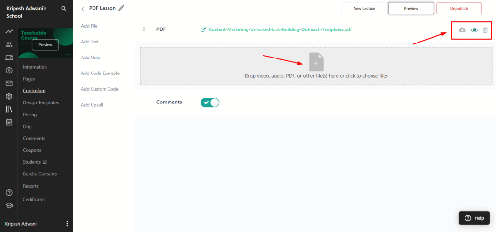 บทเรียน PDF ที่สามารถสอนได้