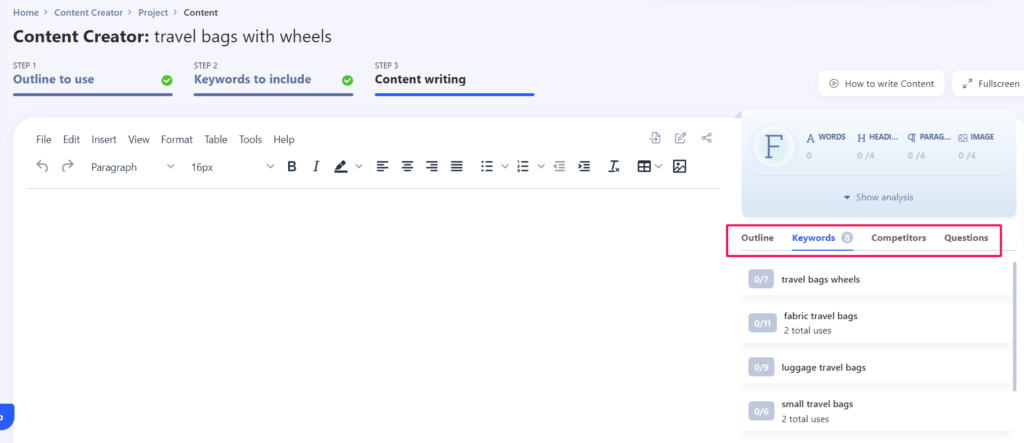 Creador de contenido paso 3