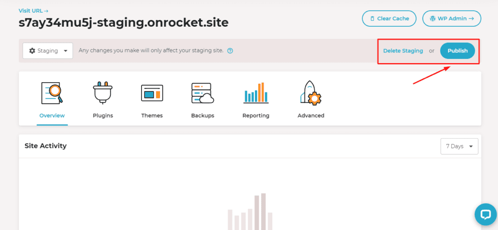 Messa in scena editoriale su Rocket.net