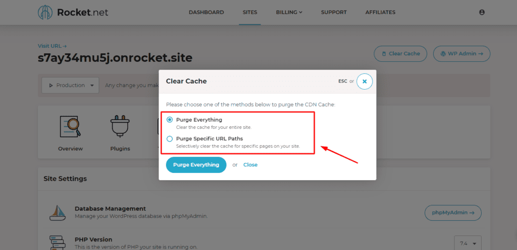 Cache Rocket.net