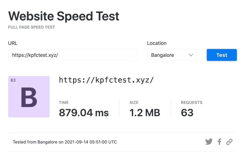 Tes Kecepatan FastComet