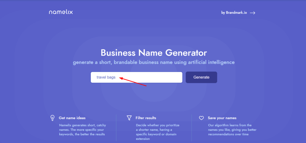 Домашняя страница Namelix