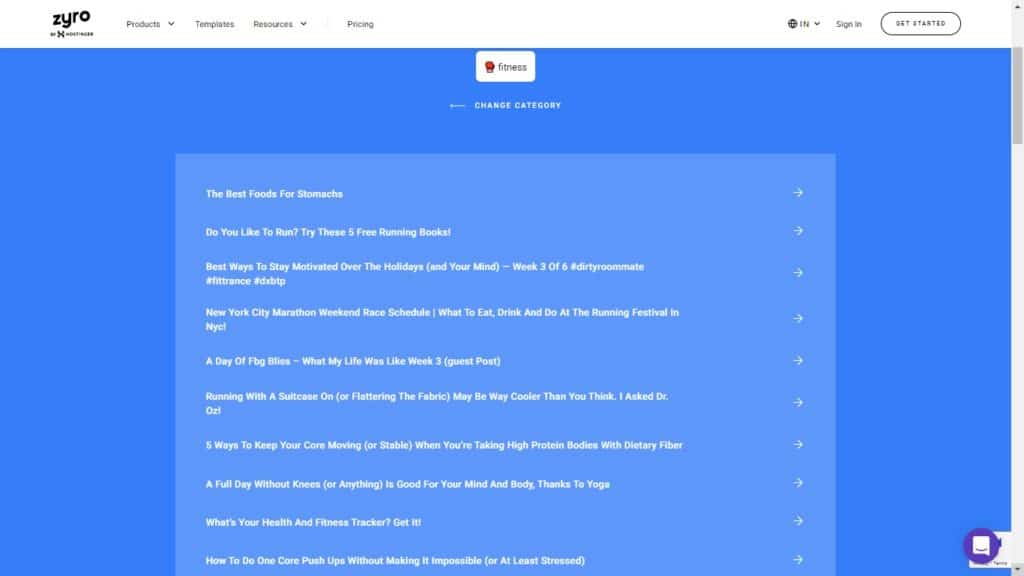 Zyro AI Blog Title Generator