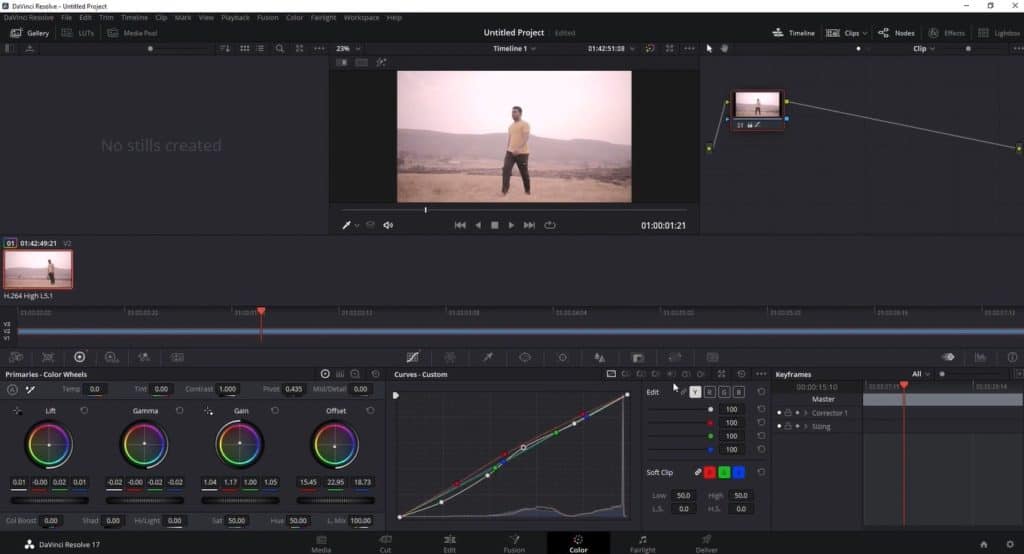 DaVinci Resolve gradasi warna