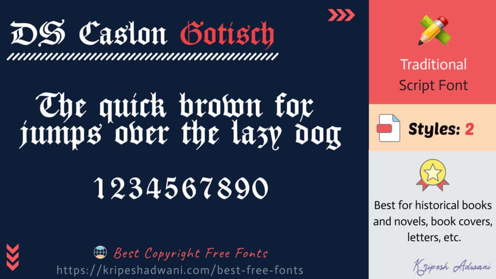DS-Caslon-Gotisch-ฟรีแบบอักษร