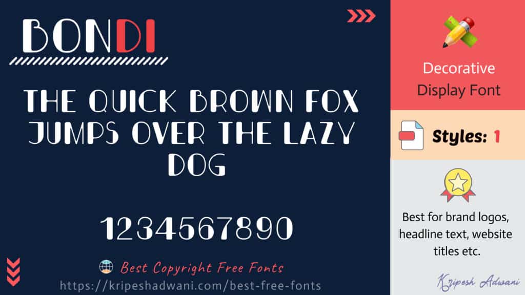 Bondi-free-font
