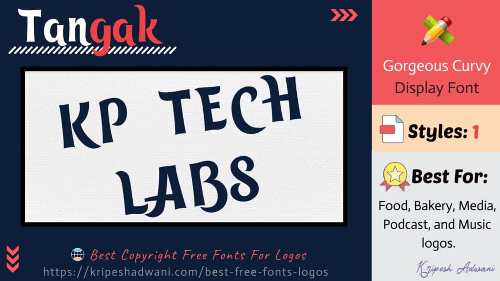 Tangak-free-font