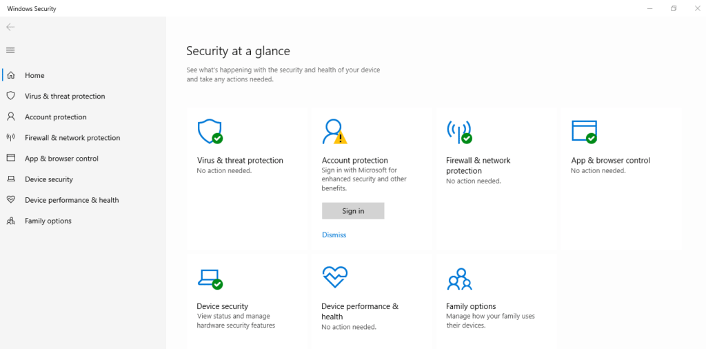 Program antywirusowy Windows Defender