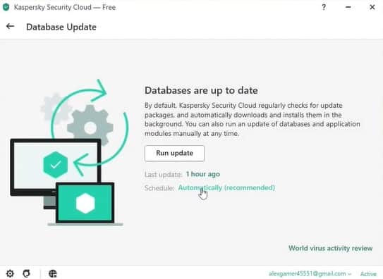 Aktualizacja bazy danych w Kaspersky Antivirus