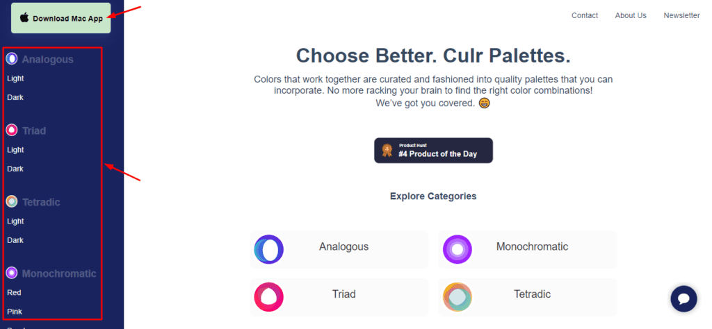 Цветовые схемы в Cullrs