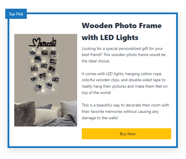 AffiliateBooster Top-Pick-Block