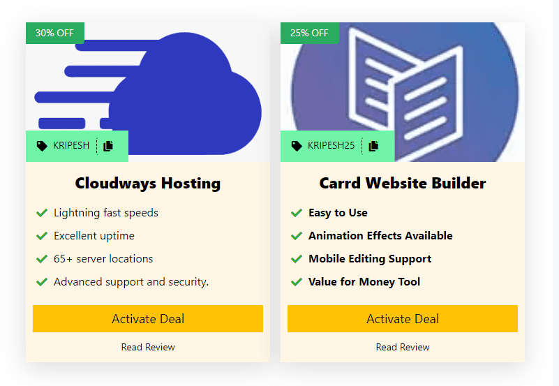 AffiliateBooster Coupon Grid Block