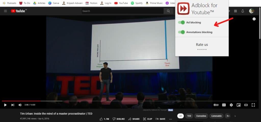 AdBlock untuk UI YouTube
