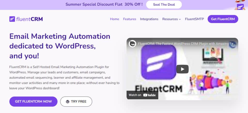 Fließende CRM-Website