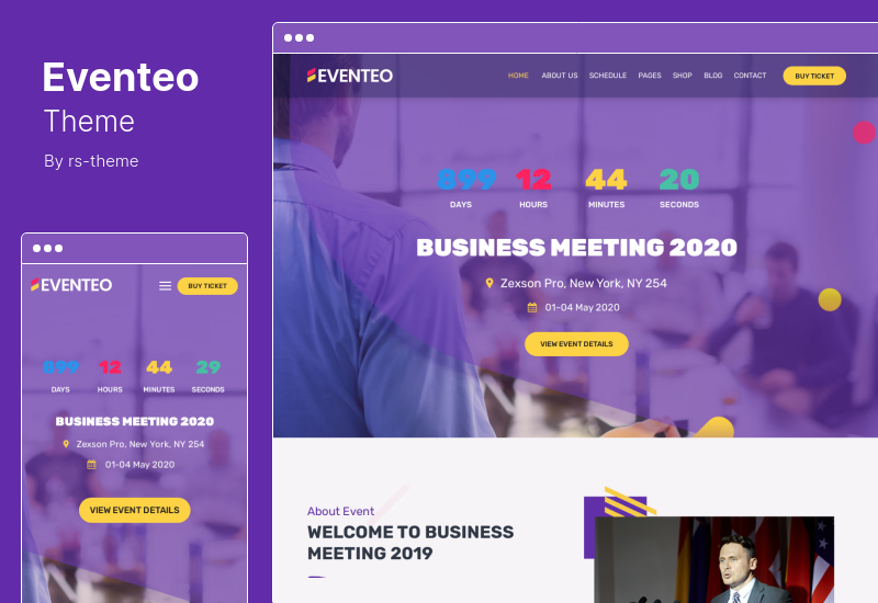 Eventeo Teması - Etkinlik ve Konferans WordPress Teması