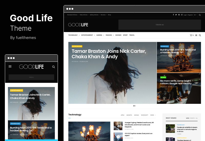 Thème GoodLife - Thème WordPress pour magazines et journaux