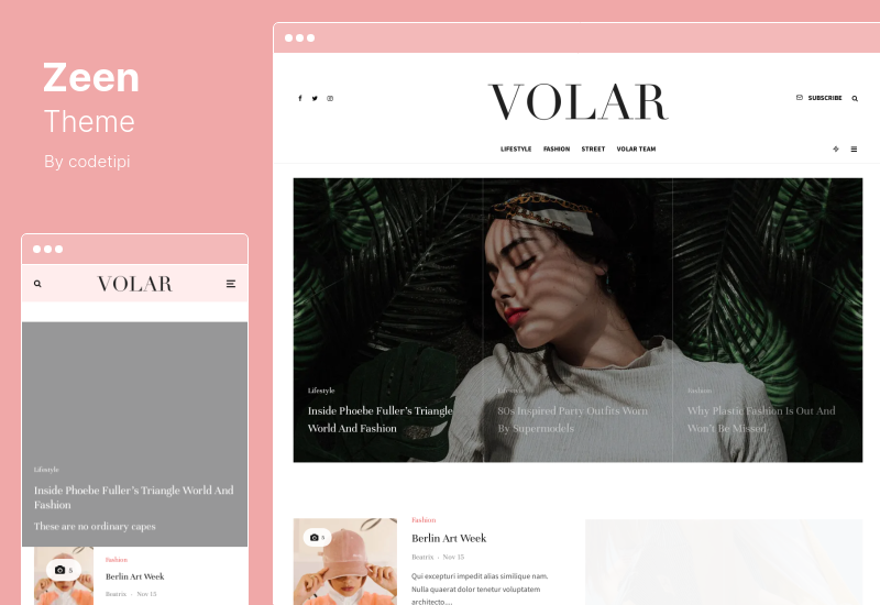 Thème Zeen - Thème WordPress pour blog d'actualités de magazines de journaux