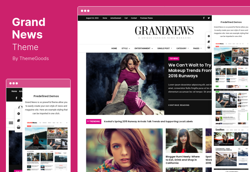 Thème Grand News - Thème WordPress pour journaux de magazines