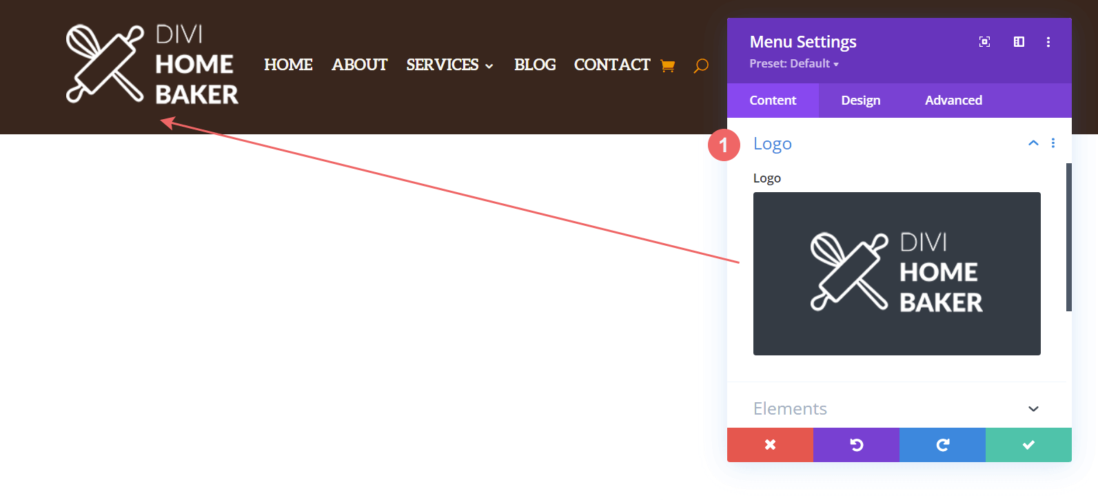Wybierz logo do użytku w module menu