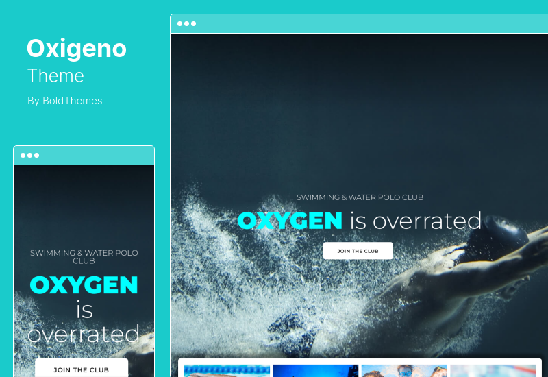Tema Oxigeno - Tema WordPress Sports Club & Team