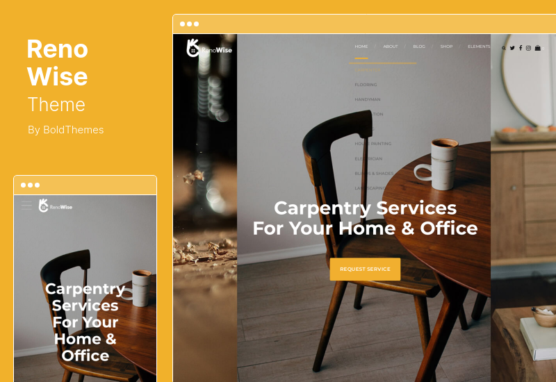 Thème RenoWise - Thème WordPress pour la construction et la construction