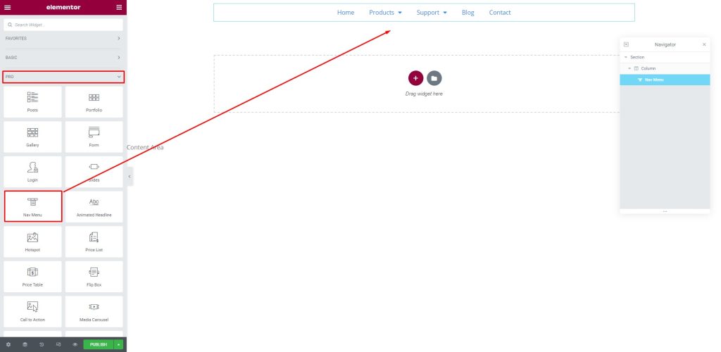 Crea un'intestazione appiccicosa in Elementor in soli 5 minuti!! 4 insert the widget