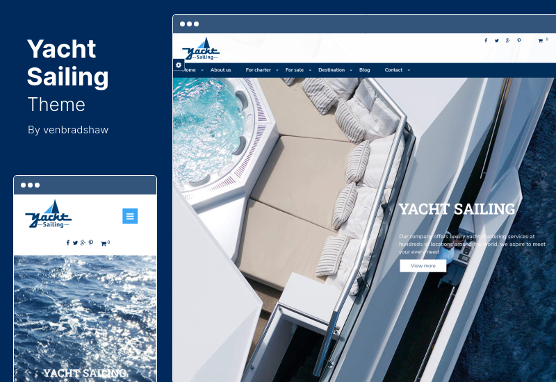 Yacht Sailing Theme – Marine Charter WordPress Theme