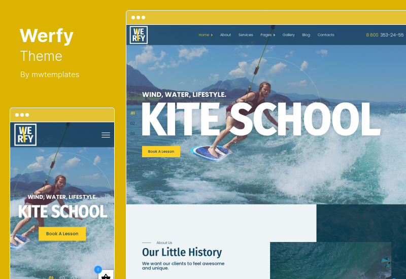Werfy Theme - Surfen & Wassersport WordPress Theme