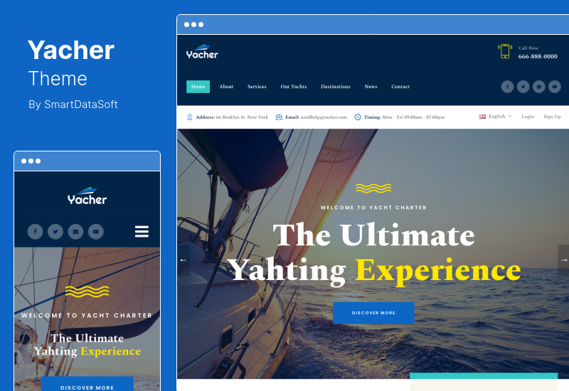Yacher-Thema – WordPress-Thema für Yachtcharter-Services