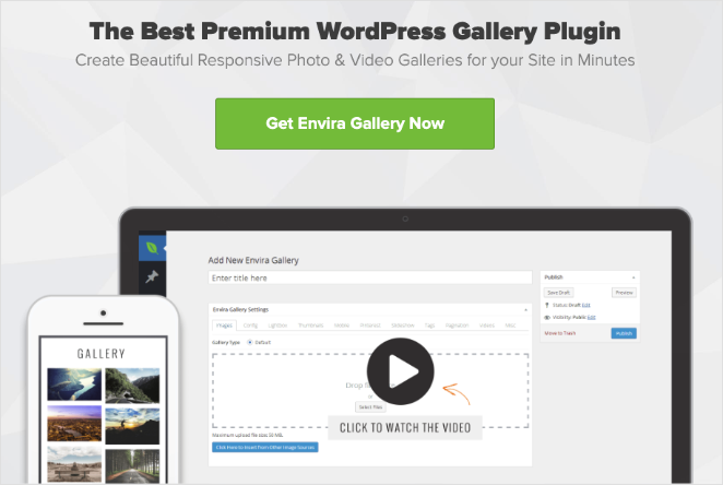Envira 갤러리 최고의 사진 갤러리 WordPress 플러그인