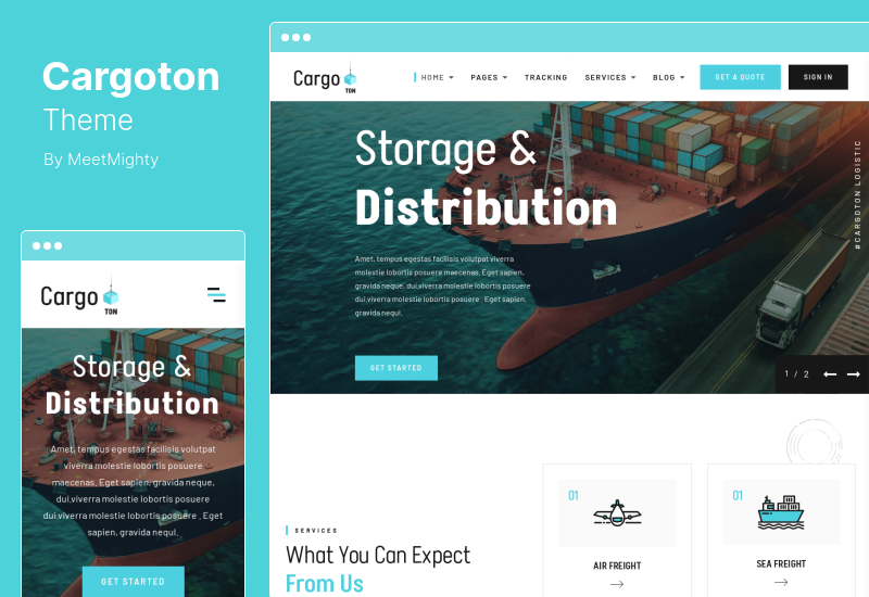 Cargoton Theme - Transport & Logistik WordPress Theme