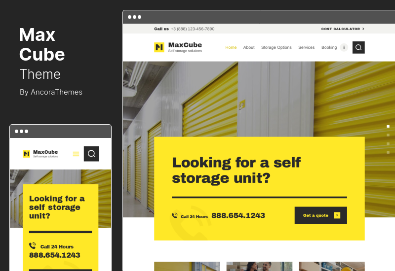 MaxCube-Thema - WordPress-Theme für Umzugs- und Selfstorage-Umzüge